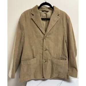Banana Republic Men’s 42S Tan Corduroy Blazer Jacket 100% Cotton 3 Button